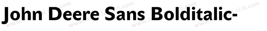 John Deere Sans Bolditalic字体转换
